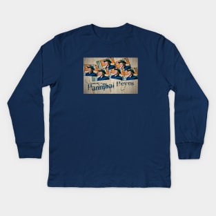 Hannibal Heyes collage Kids Long Sleeve T-Shirt